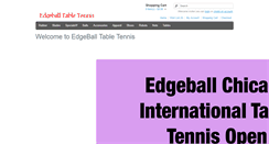 Desktop Screenshot of edgeballtabletennis.com