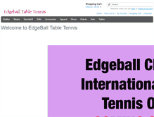 Tablet Screenshot of edgeballtabletennis.com
